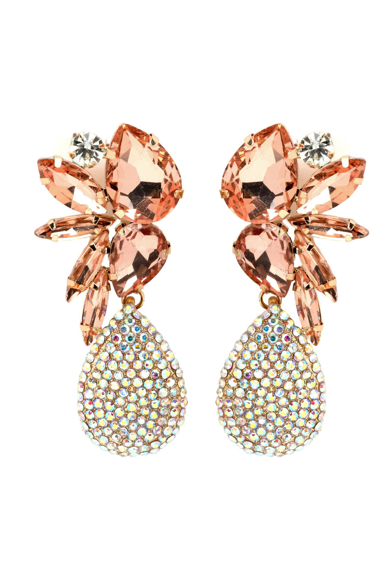 Elegant Crystals Studded Studs