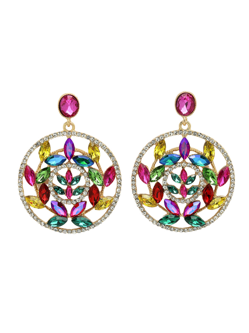 Elegant Hollow Floral Drop Earrings