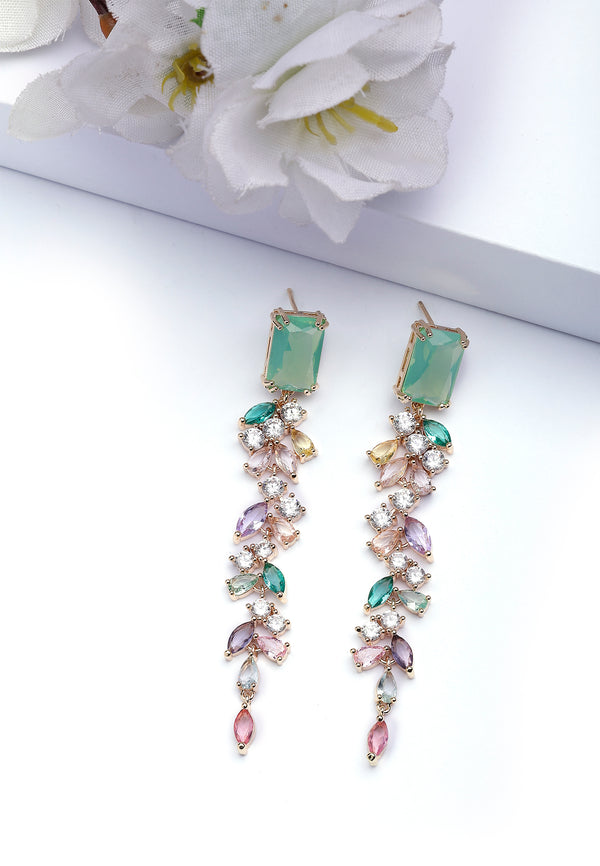 Elegant Leafy Dangle Earrings