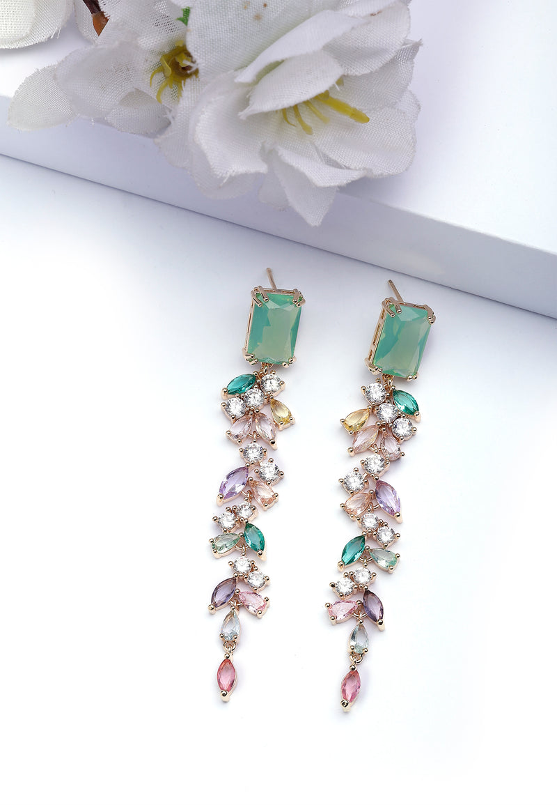 Elegant Leafy Dangle Earrings
