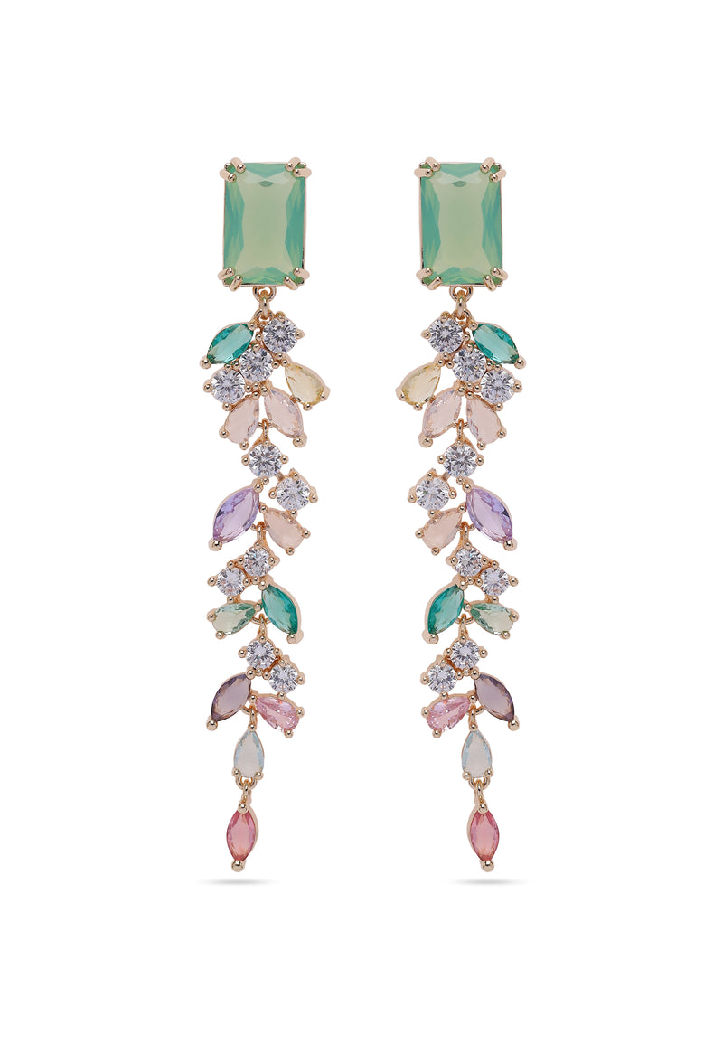 Elegant Leafy Dangle Earrings