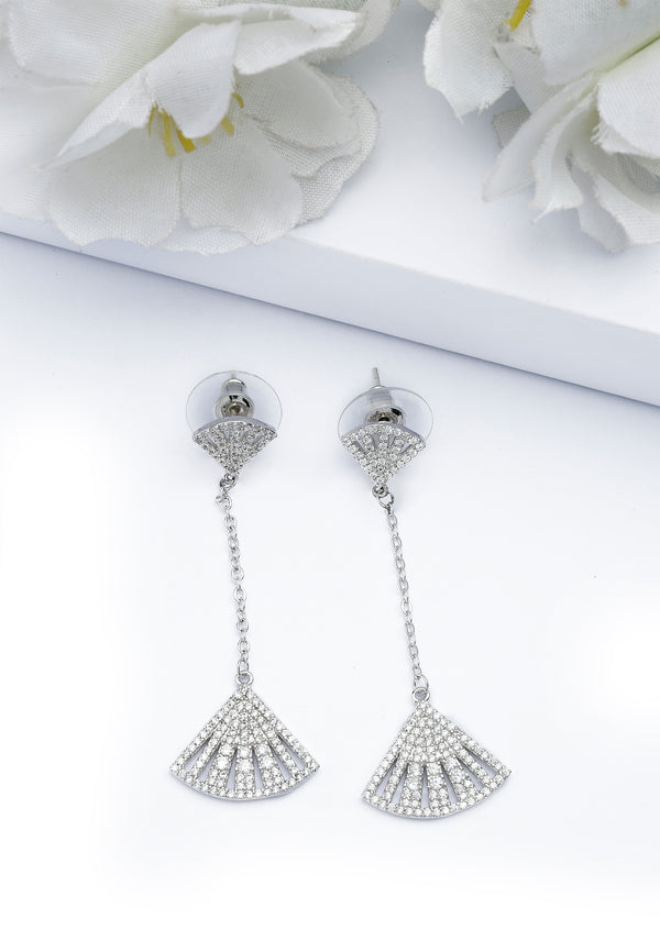 Silver-coloured Seashore Long Earrings